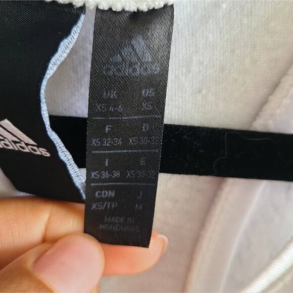 Adidas Floral Logo White Tank Top Size XS - Picture 8 of 13